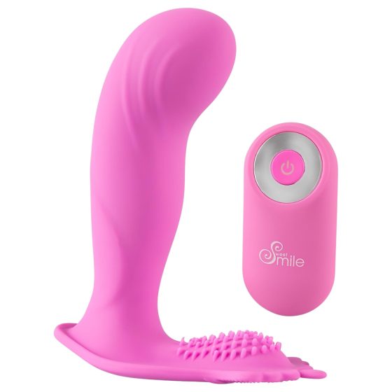SMILE G-Spot Kalhotky - akumulátorový, rádiově řízený vibrátor (růžový)