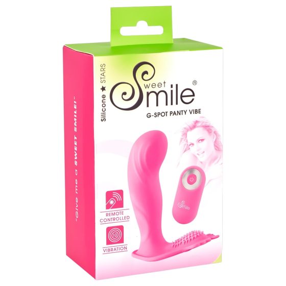 SMILE G-Spot Kalhotky - akumulátorový, rádiově řízený vibrátor (růžový)
