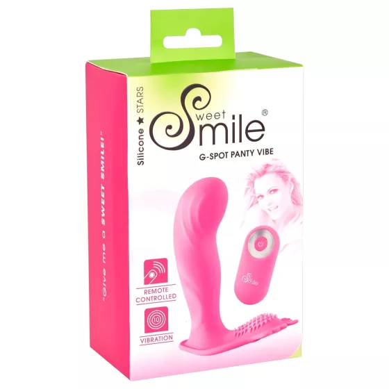 SMILE G-Spot Panty - nositelné akumulátorové, rádiové vibrátory (růžové)
