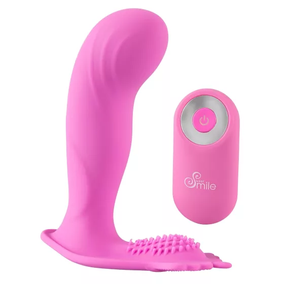 SMILE G-Spot Panty - nositelné akumulátorové, rádiové vibrátory (růžové)