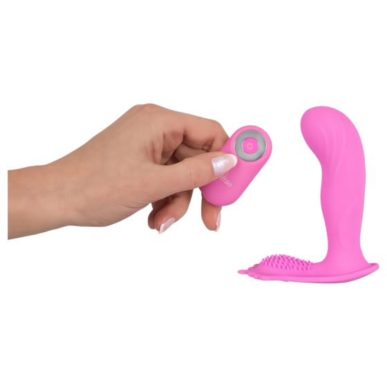 SMILE G-Spot Kalhotky - akumulátorový, rádiově řízený vibrátor (růžový)