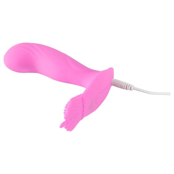 SMILE G-Spot Kalhotky - akumulátorový, rádiově řízený vibrátor (růžový)