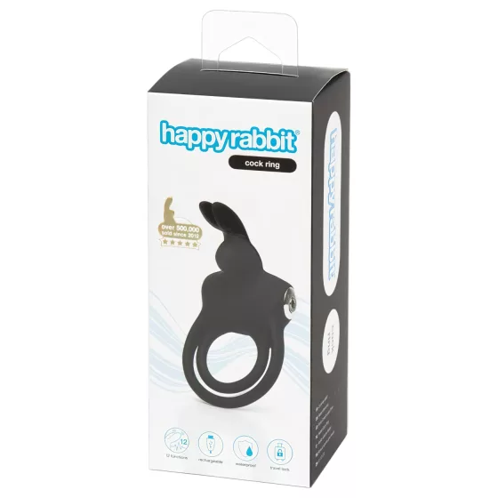 Happyrabbit - vibrační erekční kroužek na penis a varlata