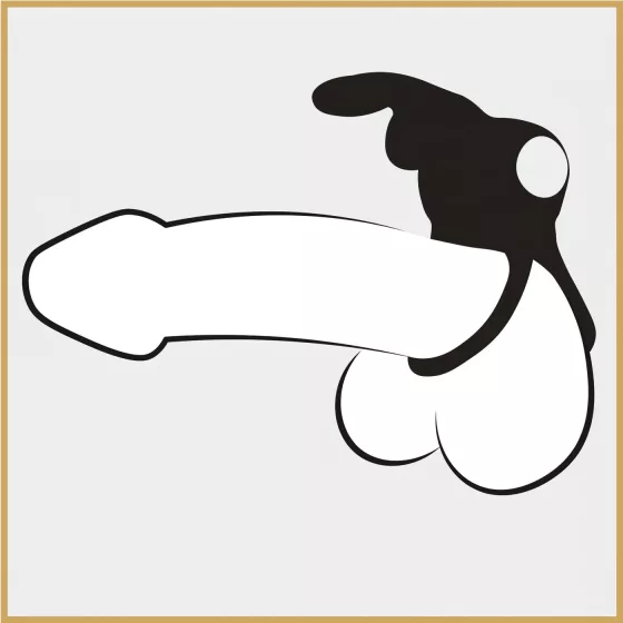 Happyrabbit - vibrační erekční kroužek na penis a varlata