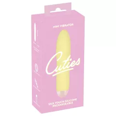   Cuties Mini Yellow - akumulátorový silikonový vibrátor (žlutý)