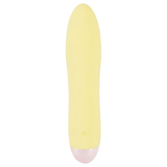 Cuties Mini Yellow - akumulátorový silikonový vibrátor (žlutý)