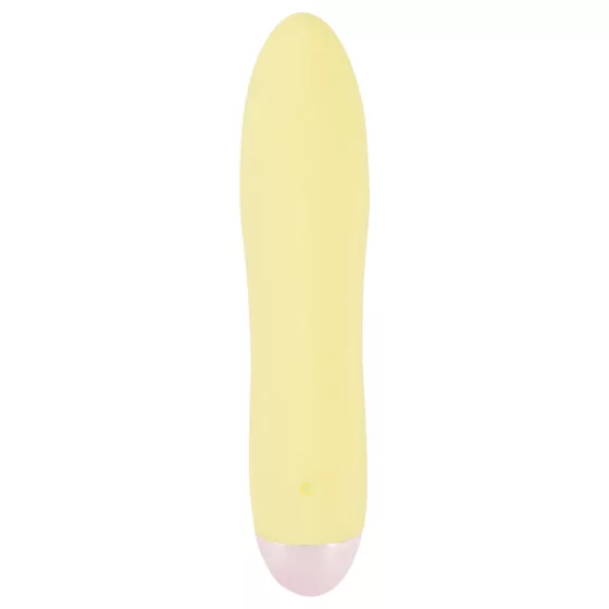 Cuties Mini Yellow - akumulátorový silikonový vibrátor (žlutý)