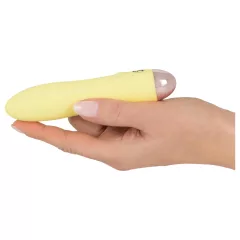   Cuties Mini Yellow - akumulátorový silikonový vibrátor (žlutý)