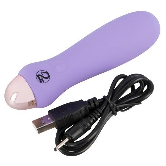 Cuties Mini Purple - akumulátorový, silikonový vibrátor (fialový)