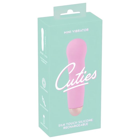 Cuties Mini Rose - akumulátorový, vlnitý vibrátor (růžový)