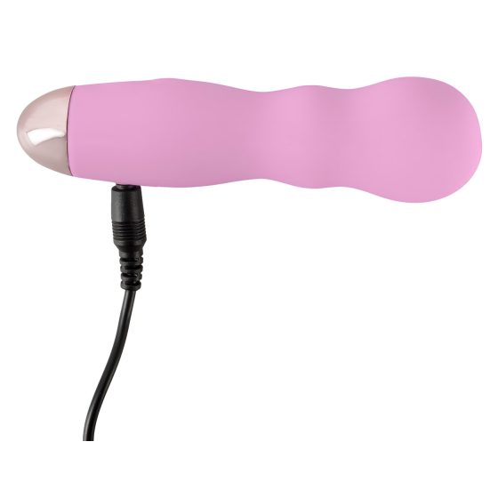 Cuties Mini Rose - akumulátorový, vlnitý vibrátor (růžový)