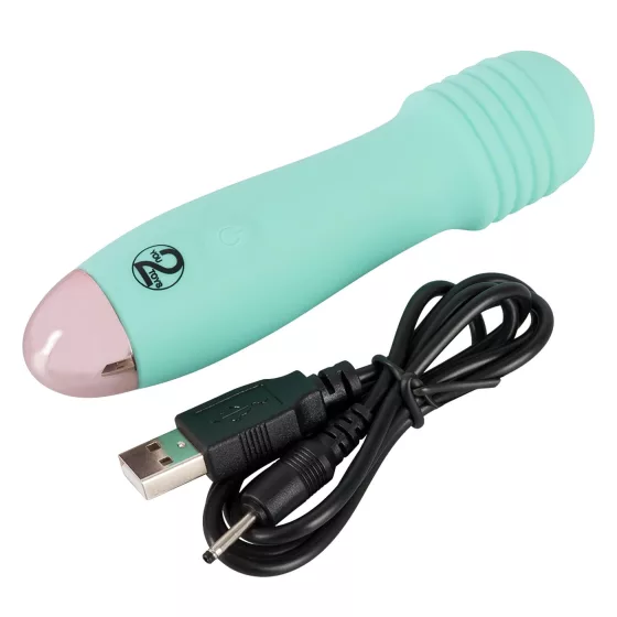 You2Toys - Cuties Mini Wand - akumulátorový, mini masážní vibrátor (zelený)