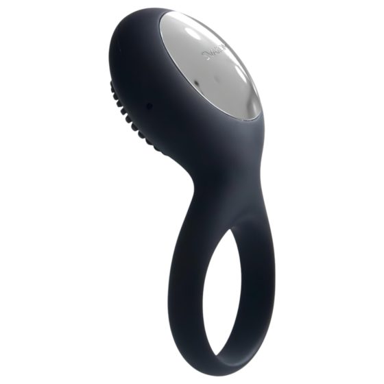 Svakom Tyler - nabíjecí, vodotěsný, vibrační kroužek na penis (černý)