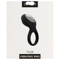   Svakom Tyler - nabíjecí, vodotěsný, vibrační kroužek na penis (černý)