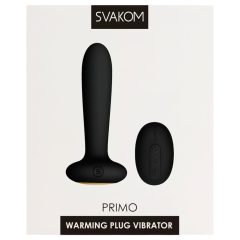   Svakom Primo – dobíjecí, vodotěsný, vyhřívaný anální vibrátor (černý)