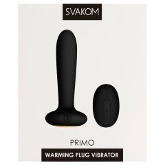   Svakom Primo – dobíjecí, vodotěsný, vyhřívaný anální vibrátor (černý)