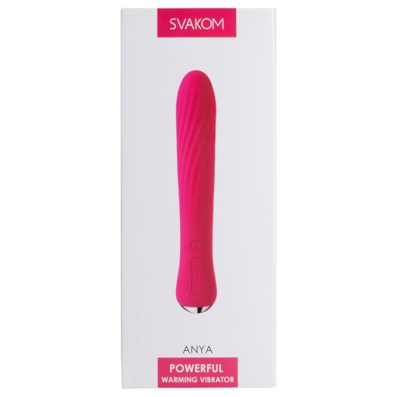 Svakom Anya - dobíjecí vyhřívací vibrátor tyč (červený)