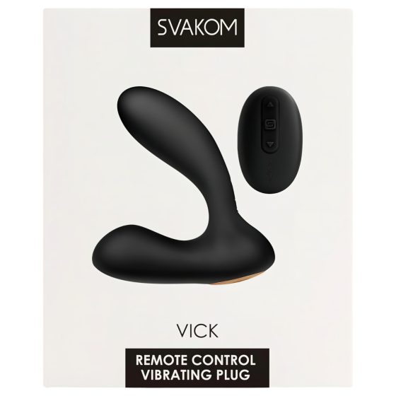Svakom Vick - vodotěsný vibrátor na prostatu a G-bod (černý)