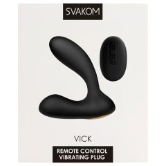   Svakom Vick - vodotěsný vibrátor na prostatu a G-bod (černý)