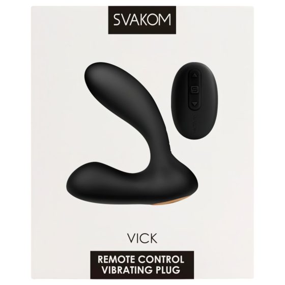 Svakom Vick - vodotěsný vibrátor na prostatu a G-bod (černý)