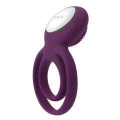   Svakom Tammy - dobíjecí vibrační kroužek na penis a varlata (fialový)