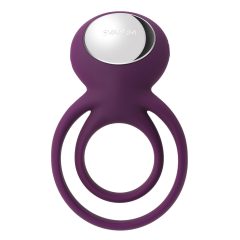  Svakom Tammy - dobíjecí vibrační kroužek na penis a varlata (fialový)