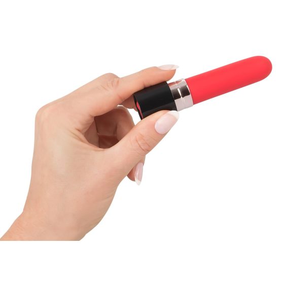 You2Toys - dobíjecí vibrátor ve tvaru rtěnky (červený)