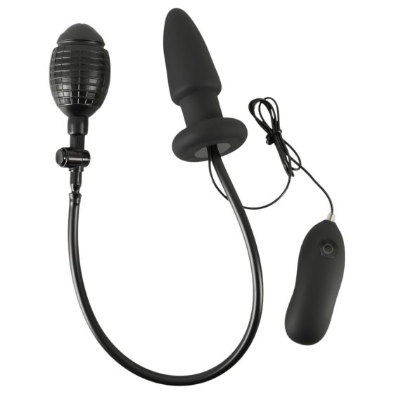 You2Toys - nafukovací anální roztahovač s vibracemi (černý)