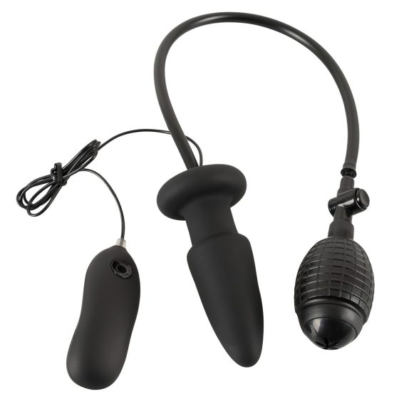 You2Toys - nafukovací anální roztahovač s vibracemi (černý)