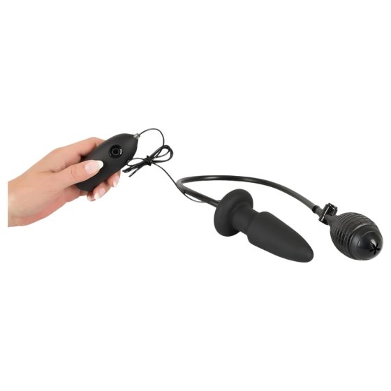 You2Toys - nafukovací anální roztahovač s vibracemi (černý)