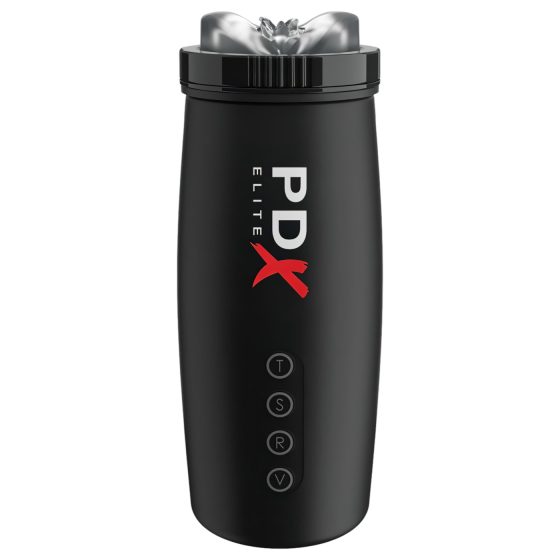 PDX Elite Moto Bator 2 - sání a pohybující se umělá vagína (černá)