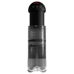   PDX Elite Extender Pro - dobíjecí sací a vibrační umělá vagína (černá)
