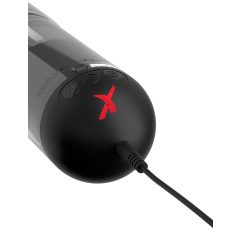   PDX Elite Extender Pro - dobíjecí sací a vibrační umělá vagína (černá)