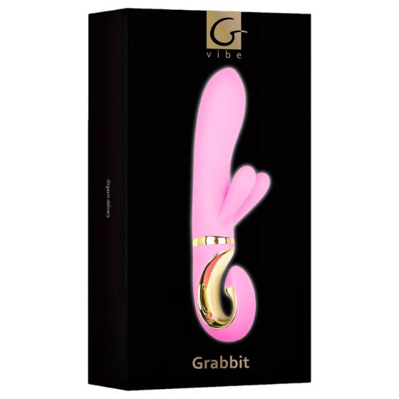 G-Vibe GRabbit – akumulátorový, 3 motory G-bod vibrátor (růžový)