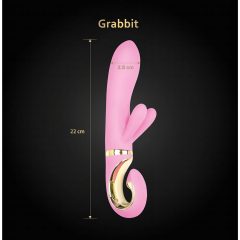   G-Vibe GRabbit – akumulátorový, 3 motory G-bod vibrátor (růžový)