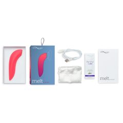   We-Vibe Melt - nabíjecí vodotěsný smart stimulátor klitorisu (korálový)