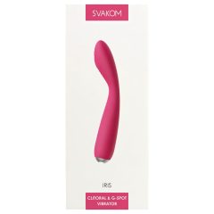   Svakom Iris - dobíjecí, vodotěsný vibrátor na G-bod (červený)