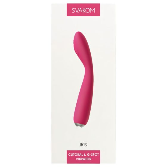 Svakom Iris - dobíjecí, vodotěsný vibrátor na G-bod (červený)
