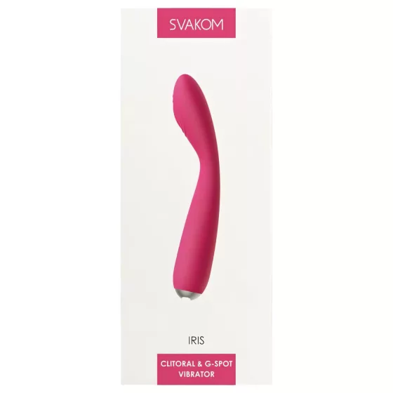Svakom Iris - vibrátor na G-bod - akumulátor, vodotěsný, červený