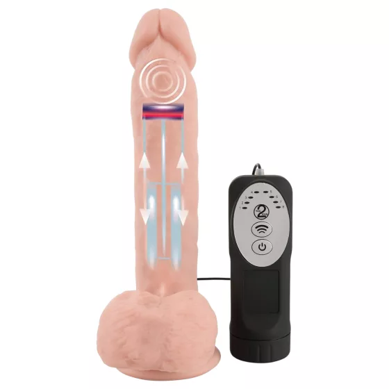 Medical Thrusting - přísavkový, přírazový-rotační vibrátor (tělové barvy)