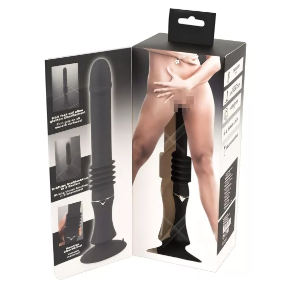 You2Toys Fucking Machine - přirážecí vibrátor s přísavkou (černý)