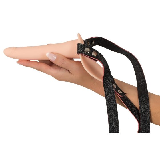 You2Toys - Strap-On - dobíjecí, připínací vibrátor (přírodní)
