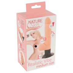   Nature Skin M - realistický vibrátor s přísavkou (přírodní)