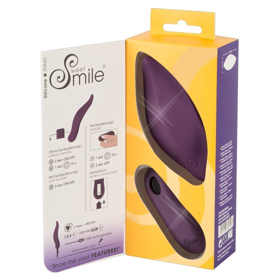 SMILE Panty - akumulátorový klitoriální vibrátor (fialová)