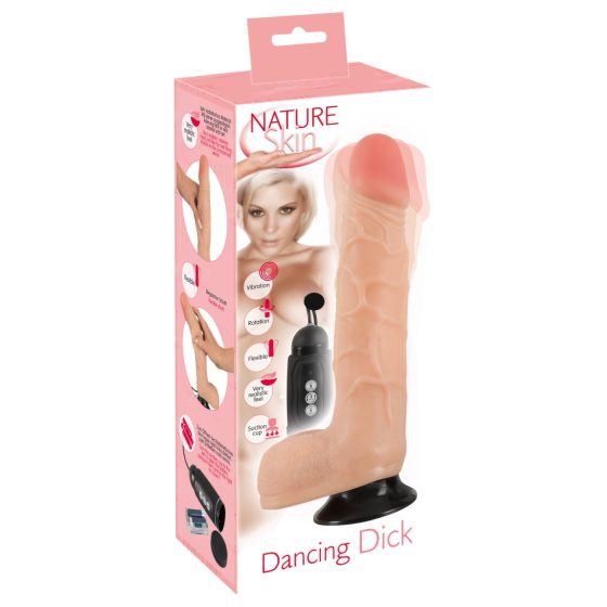 Nature Skin - Tančící realistický vibrátor (přírodní)