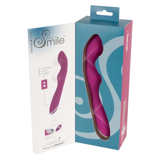 SMILE - flexibilní vibrátor na bod A a G (růžový)