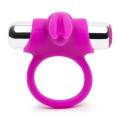  Happyrabbit - nabíjecí, rádiový kroužek na penis (fialovo-stříbrný)