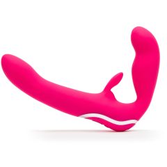 Happyrabbit Strapless - připínací vibrátor (růžový)