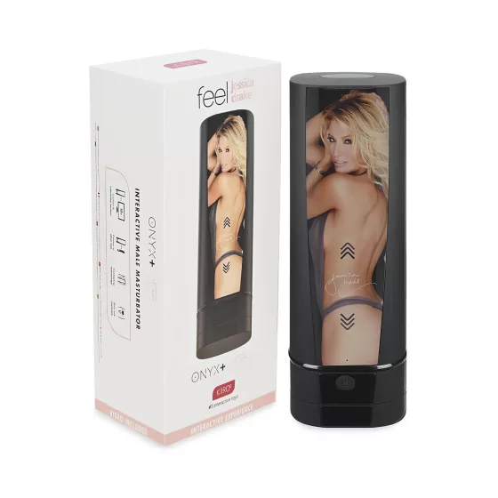 Kiiroo Onyx+ Jessica Drake - interaktivní masturbátor - černý