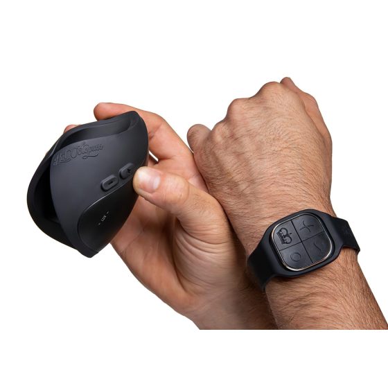 Hot Octopuss - masturbátor pro muže - dálkové ovládání - černá